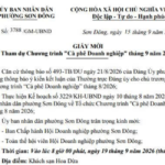 “Cà phê Doanh nghiệp” tháng 9/2026 do UBND phường Sơn Đông tổ chức