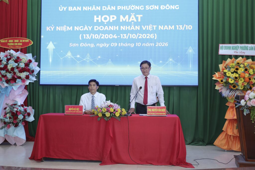 Phường Sơn Đông họp mặt kỷ niệm 22 năm Ngày Doanh Nhân Việt Nam: Đồng hành, bứt phá và phát triển bền vững 4 MEKONG HỌP MẶT NGÀY DOANH NHÂN VIỆT NAM PHƯỜNG SƠN ĐÔNG (37)
